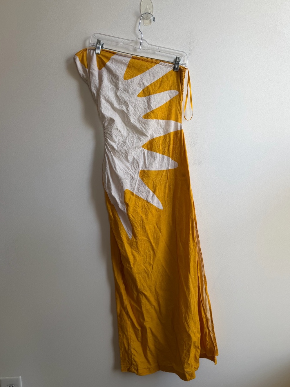 Celandine Anthropologie Strapless Cutout Linen Blend Dress - Picture 4 of 6